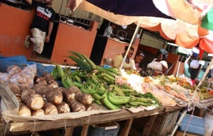 The market in Castries. 