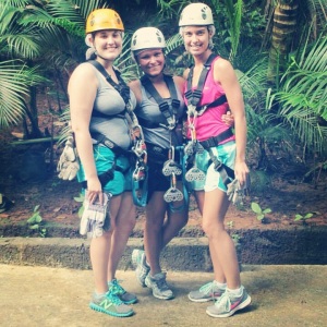 Rachel, Sam and I before ziplining!